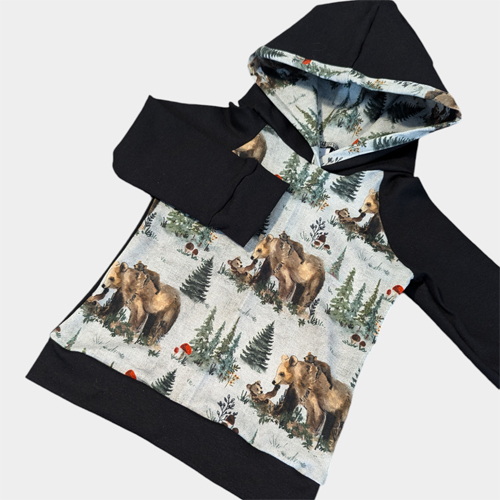 Hoodie ours et sapin