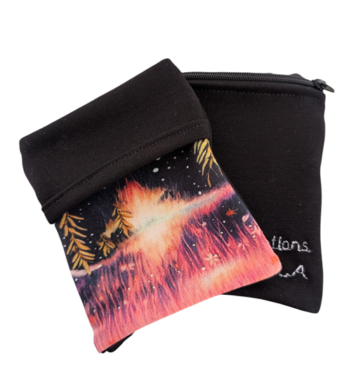 Portefeuille poignet aurore boréale